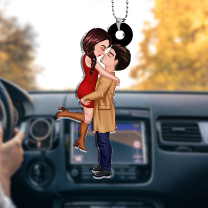 Jessemade FR Ornements Acrylique Personnalisé pour Couple