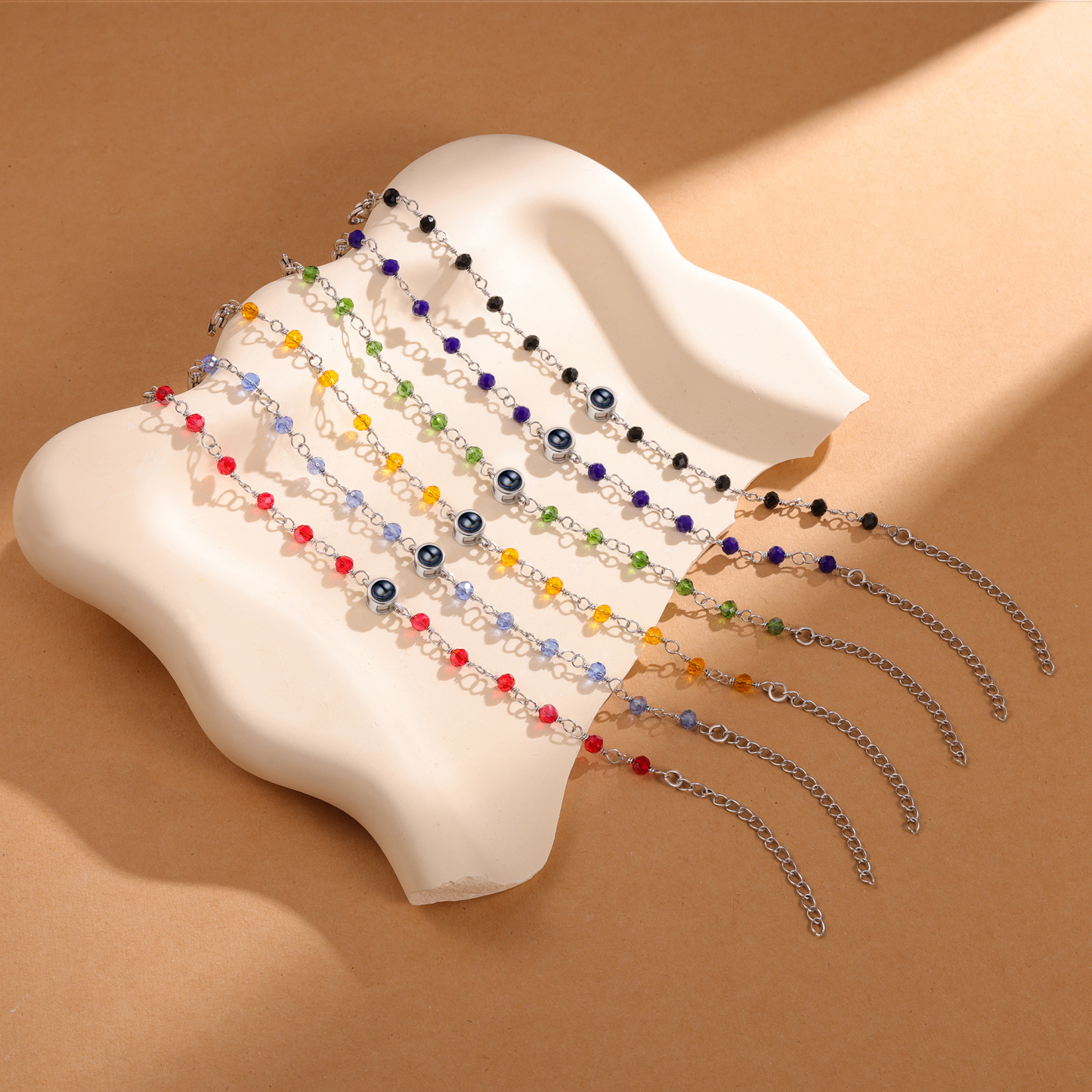 Bracelet Perlé Personnalisé avec Photo Bracelet Photo Projection｜Jessemade