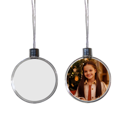 Décoration Sapin Noël Boule avec 1 Photo Personnalisés pour Famille boule de noël | Jessemade