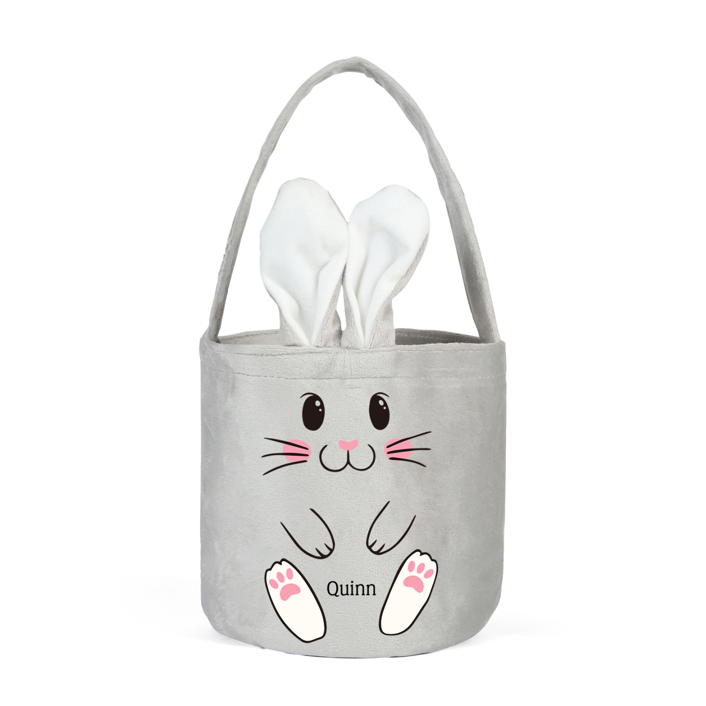 Sac de Pâques Lapin 1 Prénom Personnalisé Tote Bag Enfant