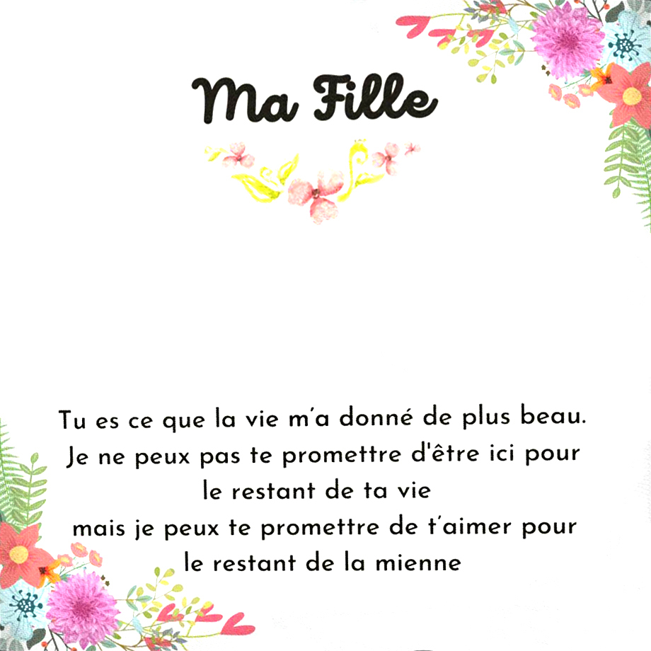 Carte de Cadeau A Ma Fille