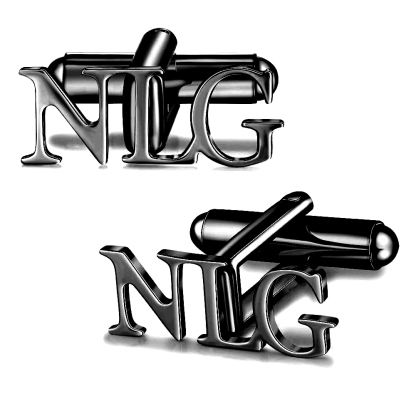 Boutons de Manchette 3 lettre Personnalisé