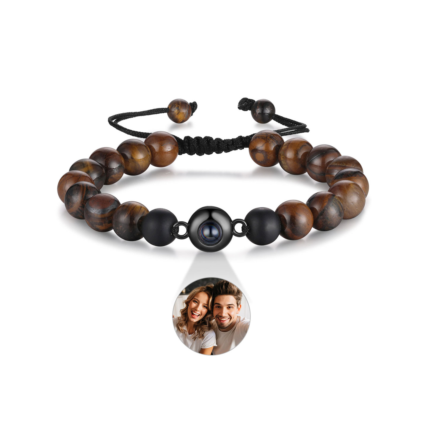Bracelet Photo Projection de Pierres 1 Photo Personnalisée|Jessemade