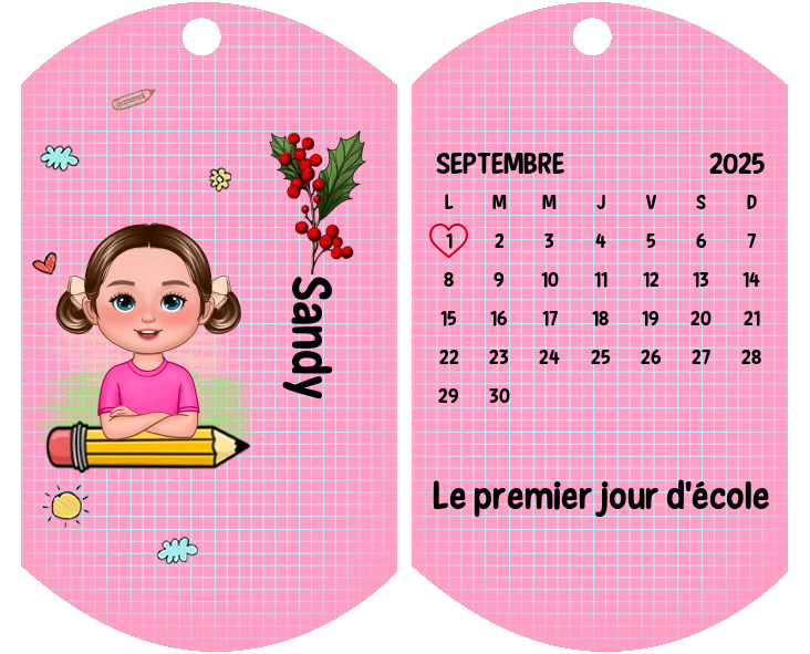 [Copy]À mon Papa-On a accroché le meilleur Papa Porte-Clés 4 Prénoms Personnalisés