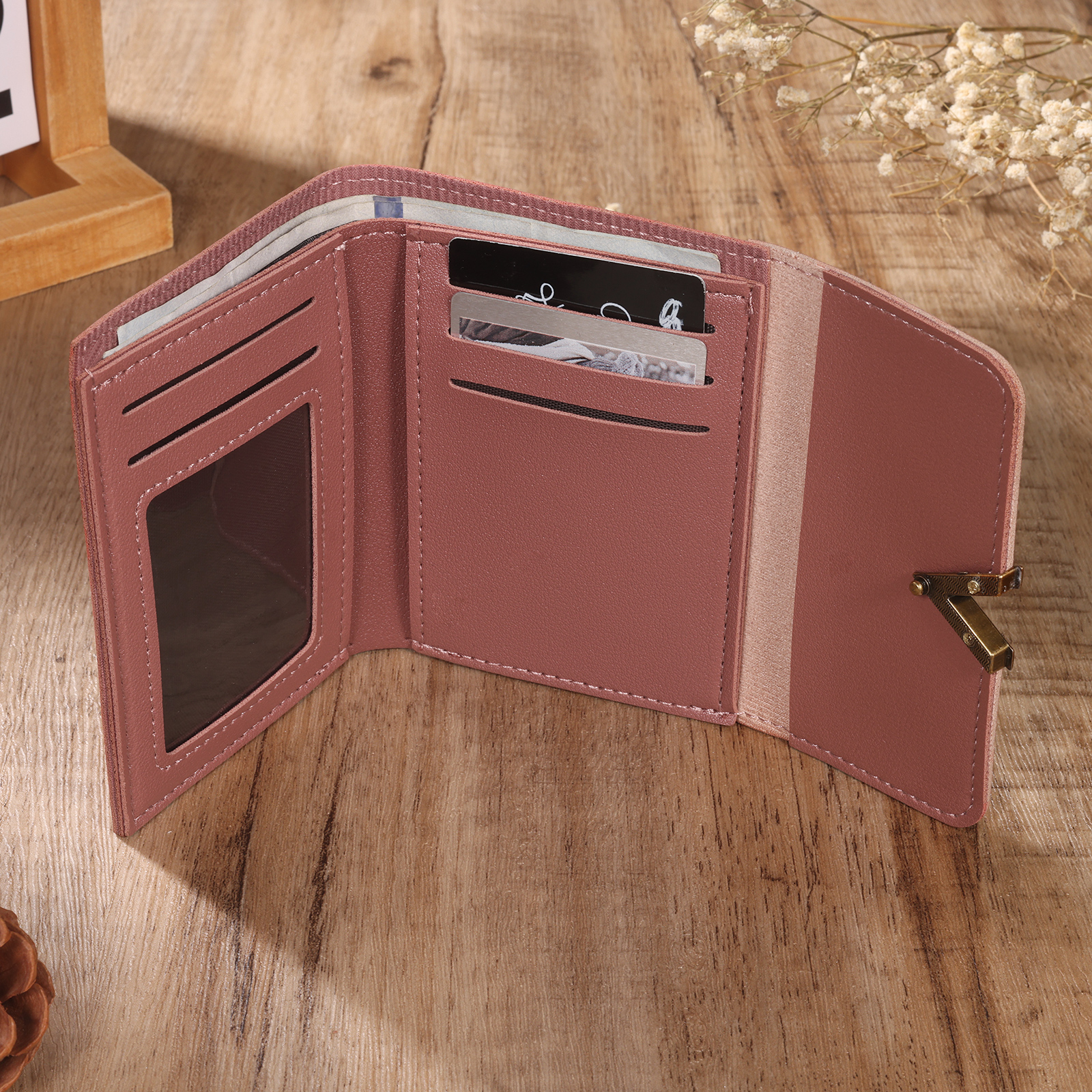 Portefeuille Photo et Texte Personnalisés Porte-Monnaie Carte