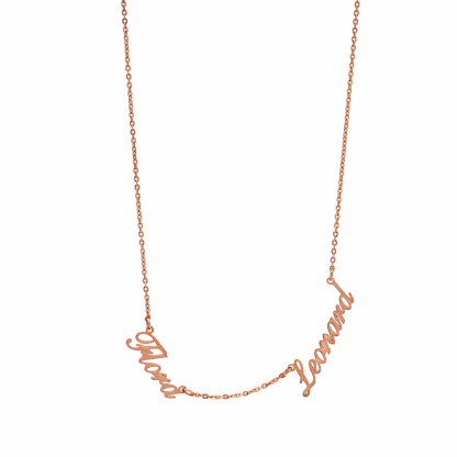 Collier 2 Prénoms Personnalisés Pour Elle