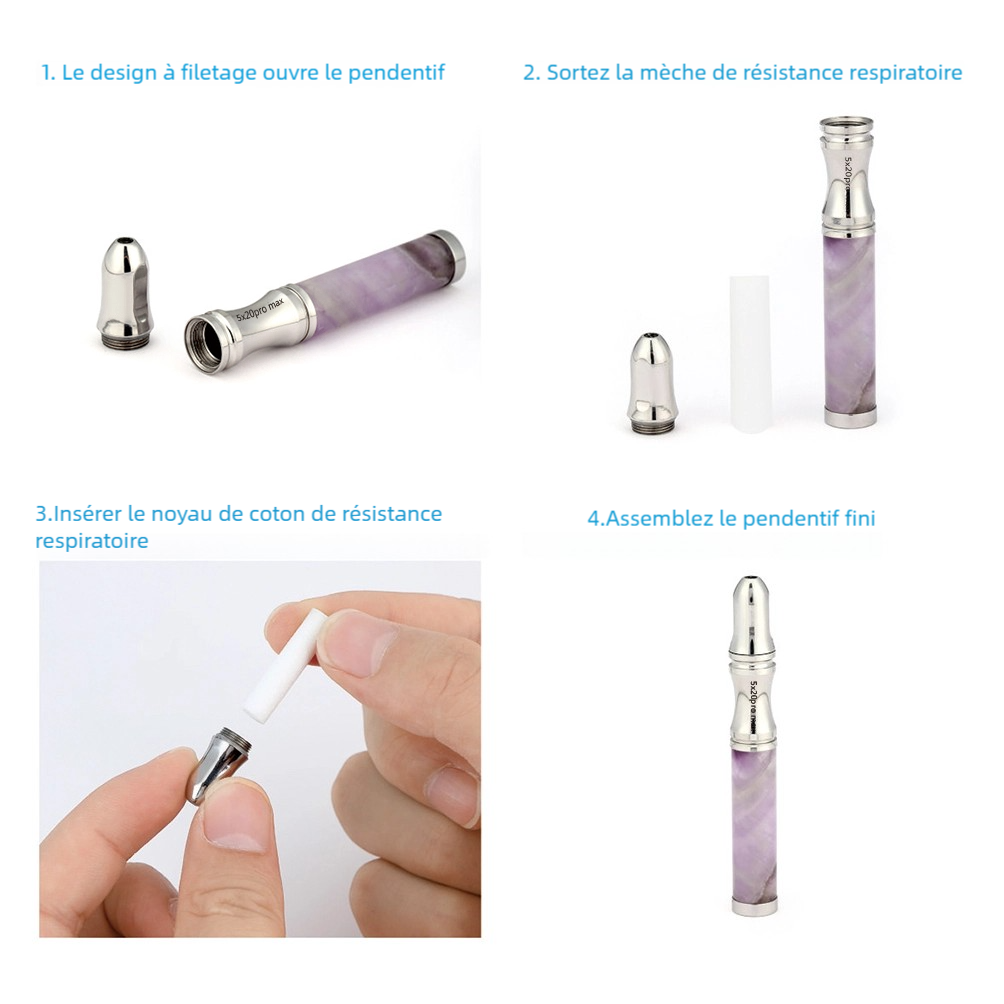 Collier de Respiration Anti-Stress en Pierre Naturelle