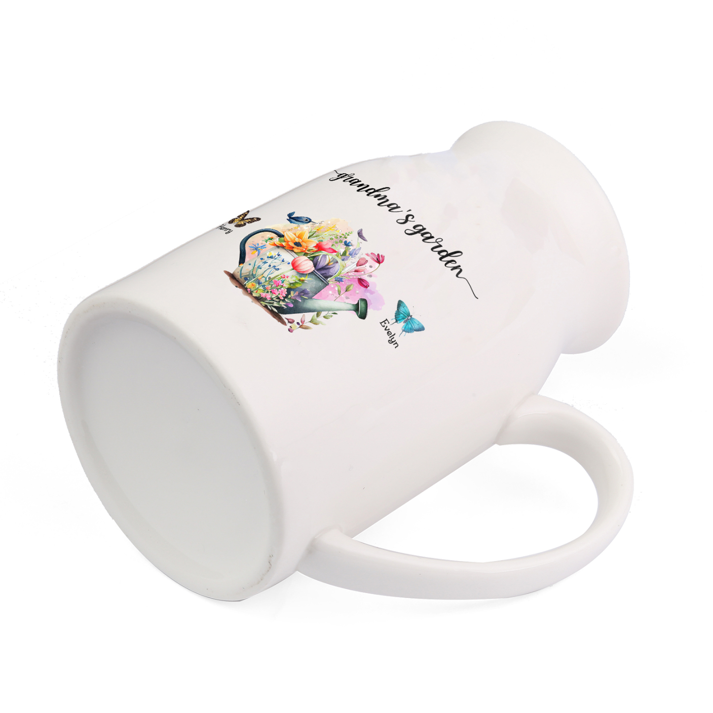 Vase à Fleurs 2 Prénoms Personnalisés avec 1 Texte Décoration de la Maison