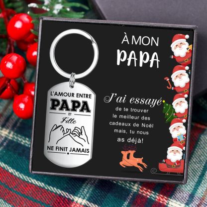 À mon Papa - Porte-Clés Photo Personnalisée