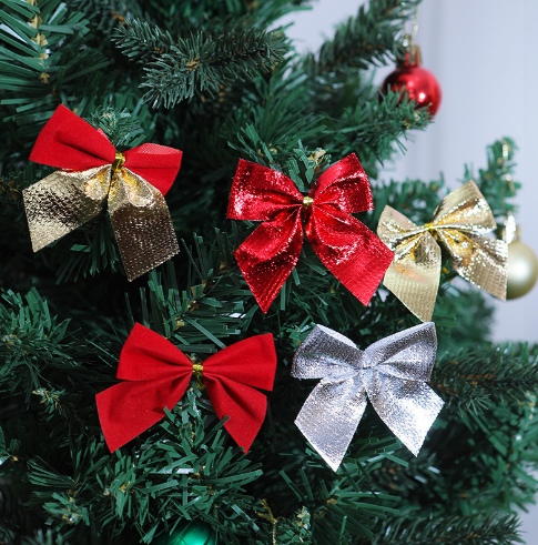 Lot de Nœuds Décoratifs de Noël Rouge et or Accessoires pour Sapin | Jessmade