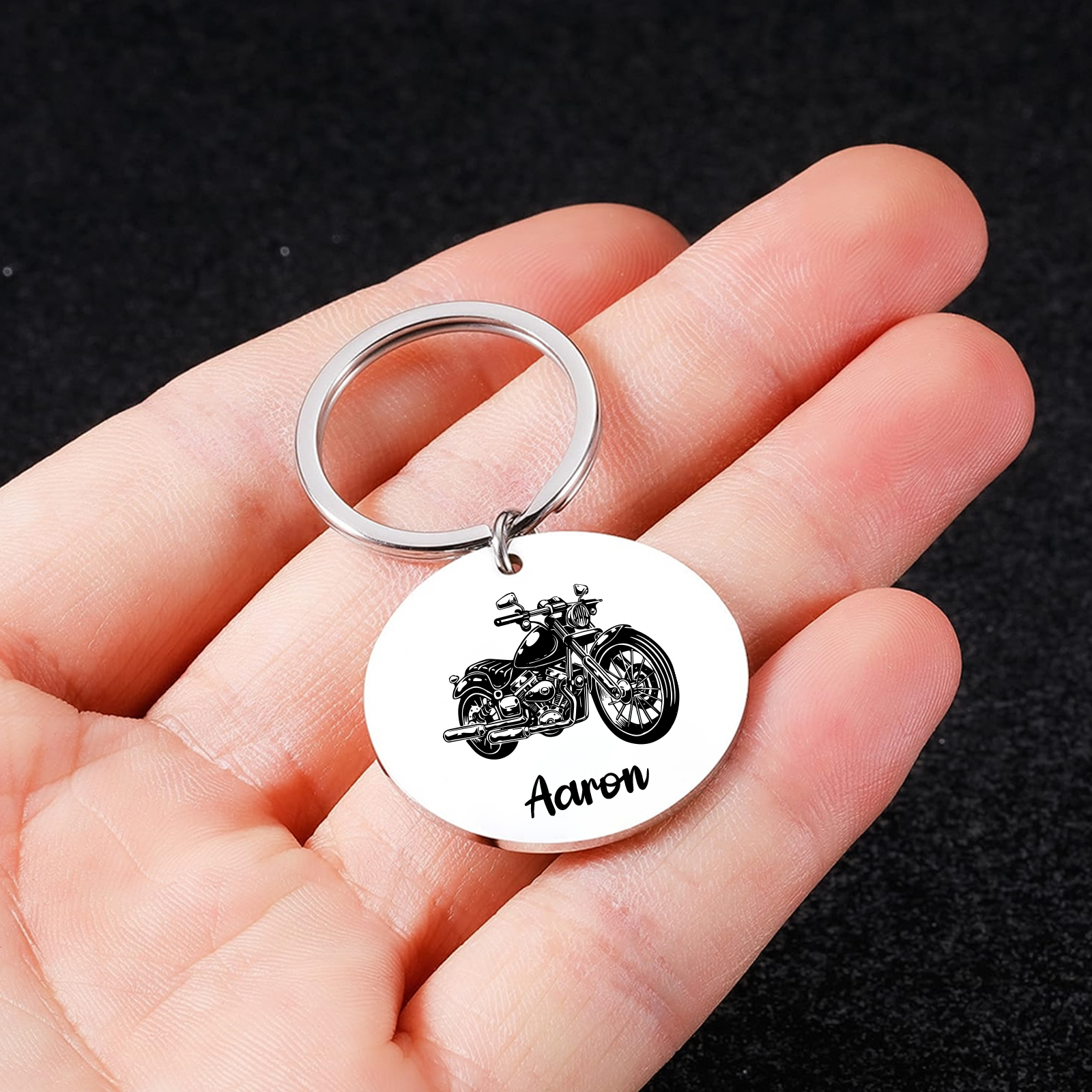 À mon Homme - Porte-Clés Moto 1 Prénom Personnalisé | Jessemade