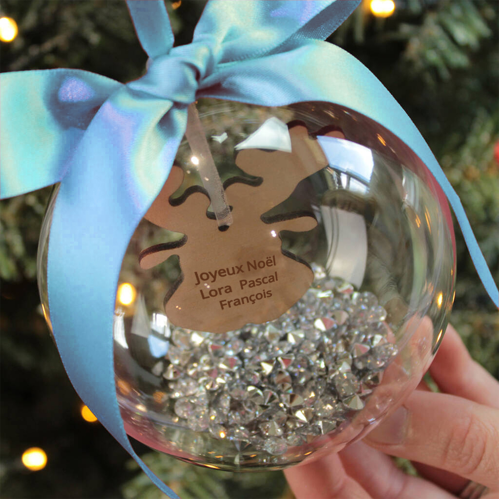 Boule transparente Wapiti Ornements boule de noël | Jessemade