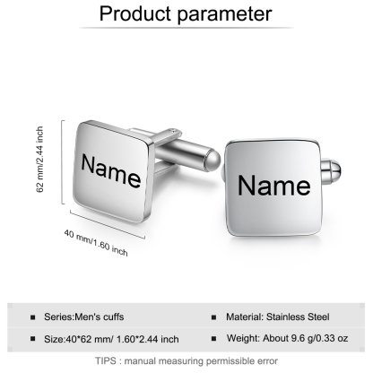 Boutons de Manchette Prénom Boutons de Manchette 