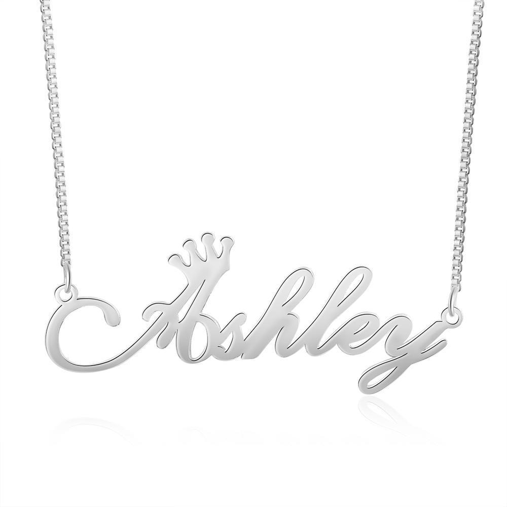 Collier Prénom Personnalisés Avec couronneiao