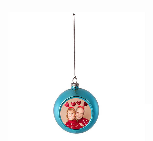 Ornements Boule de Noël 1 photo Personnalisés boule de noël | Jessemade