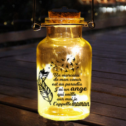 Jessemade FR A ma Maman - Bouteille lumineuse commémorative Ornements
