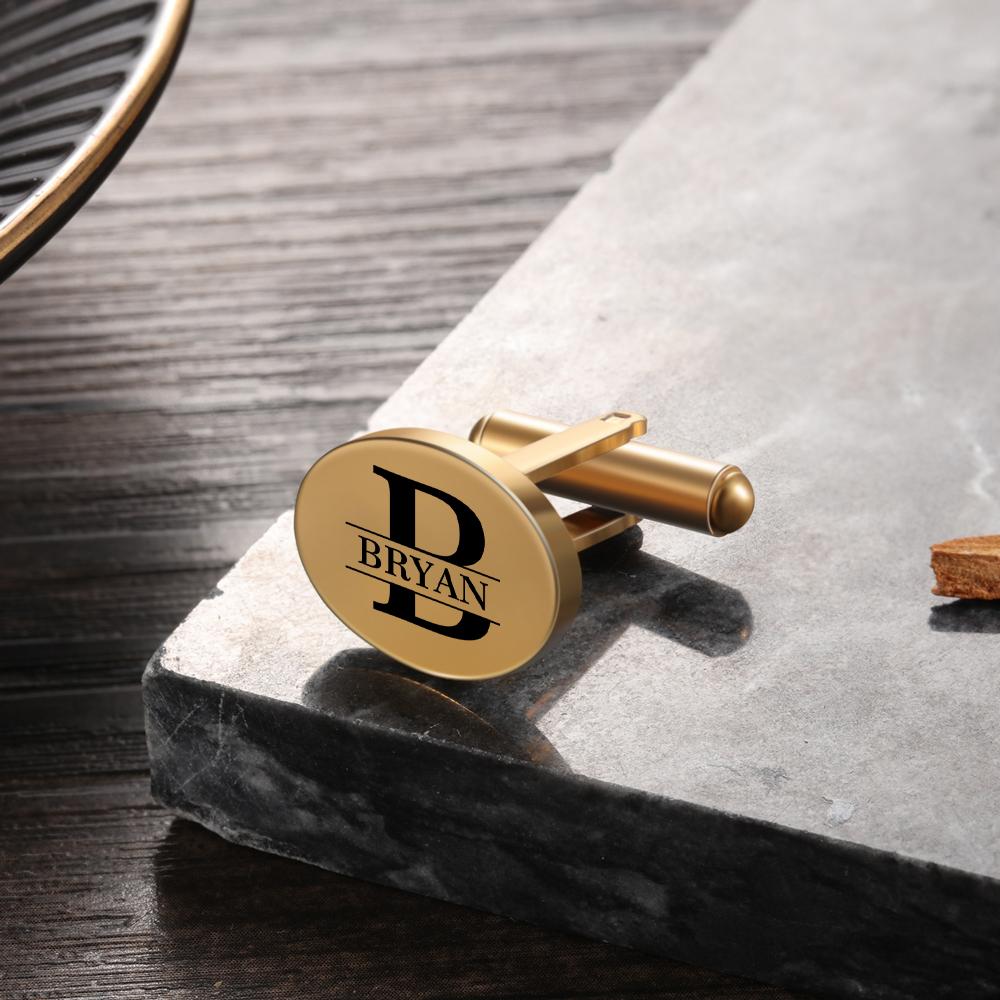 Boutons de Manchette Prénom Personnalisé