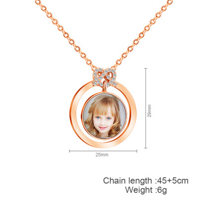 Collier Photo Personnalisée Pendentif