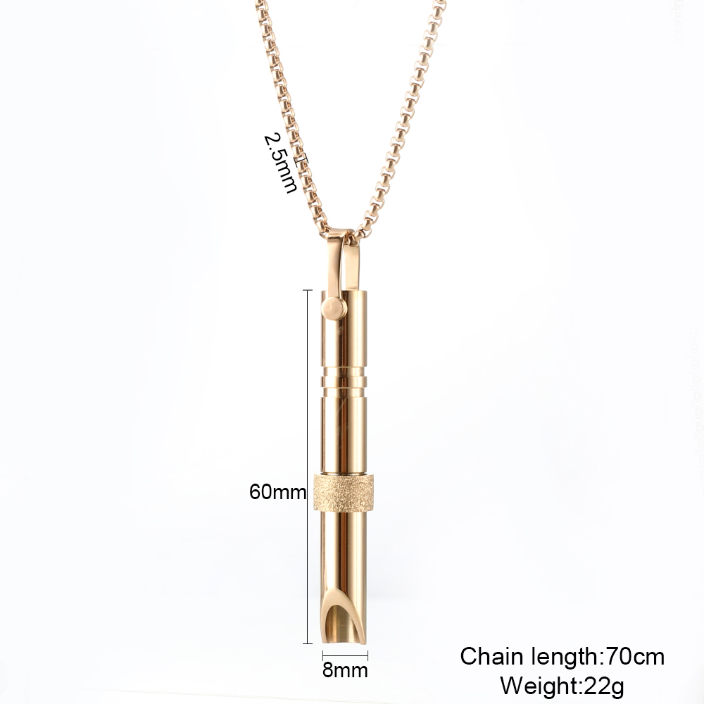 Collier sifflet de méditation yoga