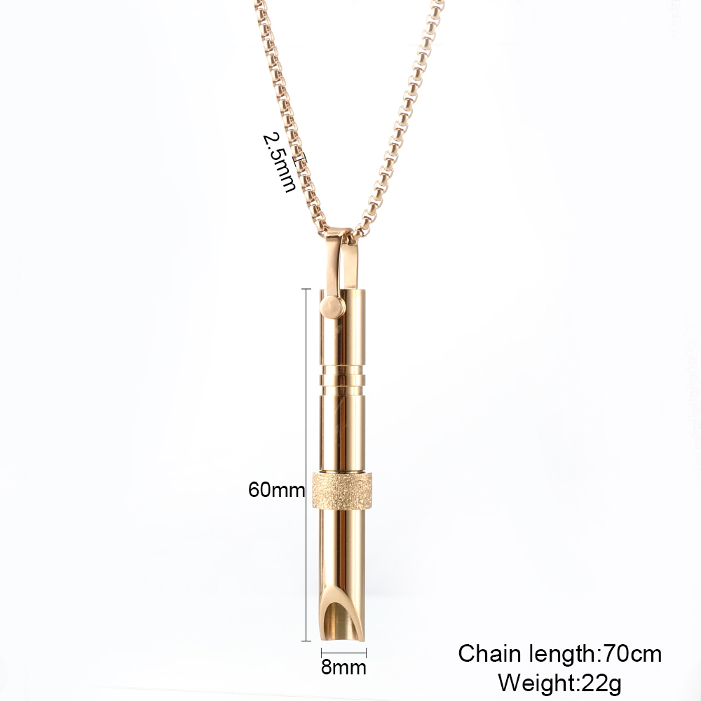 Collier sifflet de méditation yoga