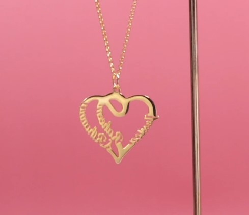 Collier Prénom Personnalisé Pour Femmes avec 3 Prénoms