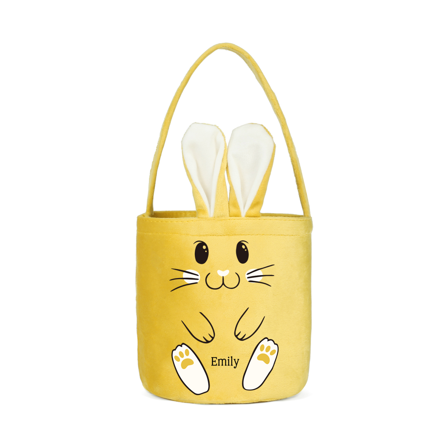 Sac de Pâques Lapin 1 Prénom Personnalisé Tote Bag Enfant