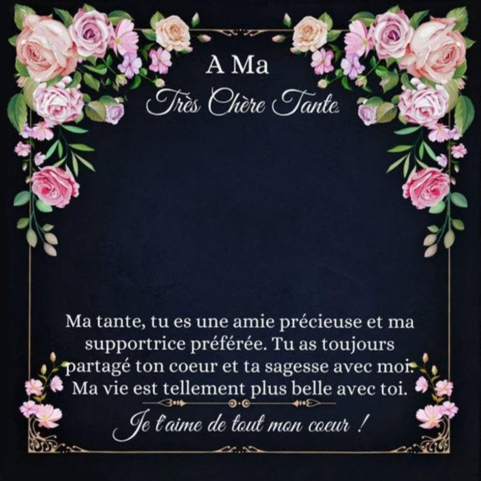 À Ma Tante-Carte avec coffre Cadeau