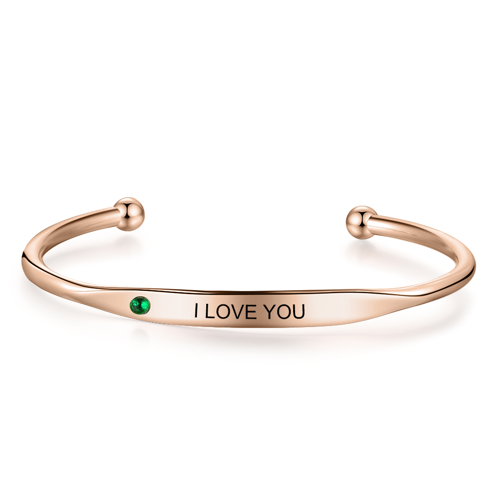 Bracelet prénom 1 Pierre de Naissance