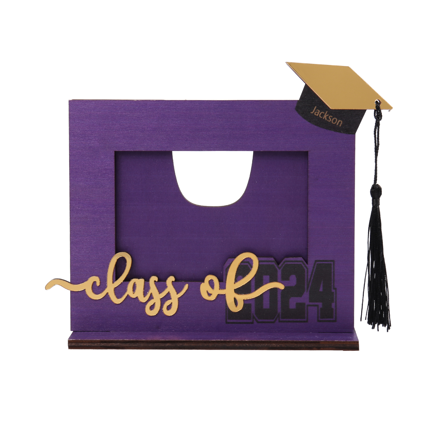 Cadre Photo Diplômé Prénom et Photo Personnalisés Décoration en bois Cadeau de Graduation