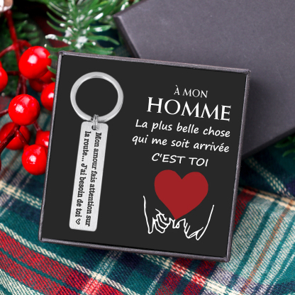 À Mon Homme - Porte-Clés J'ai besoin de toi-Jessemade FR