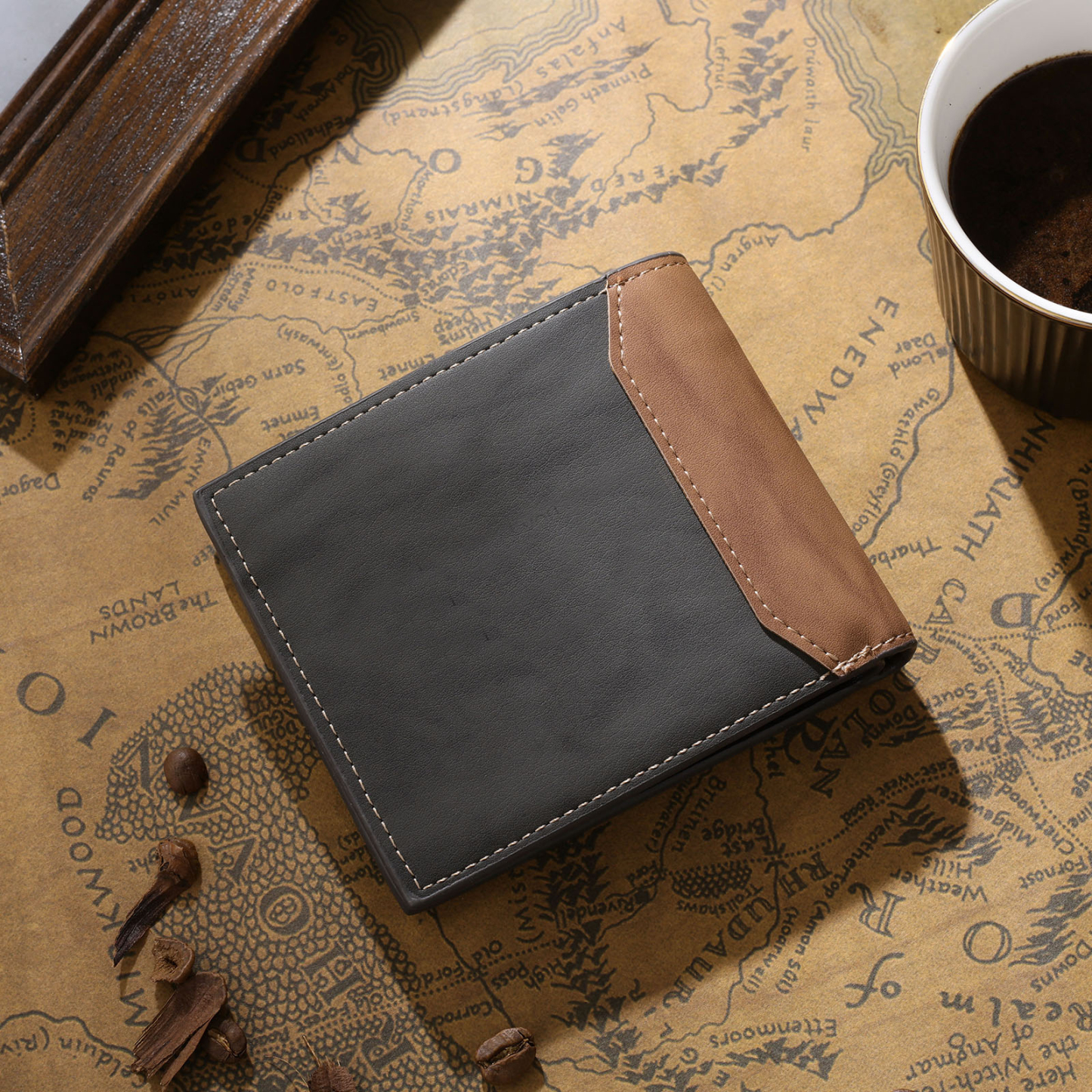 À mom Papa - Portefeuille Personnalisé avec Prénoms et Enfants Porte-Monnaie pour Homme | Jessemade