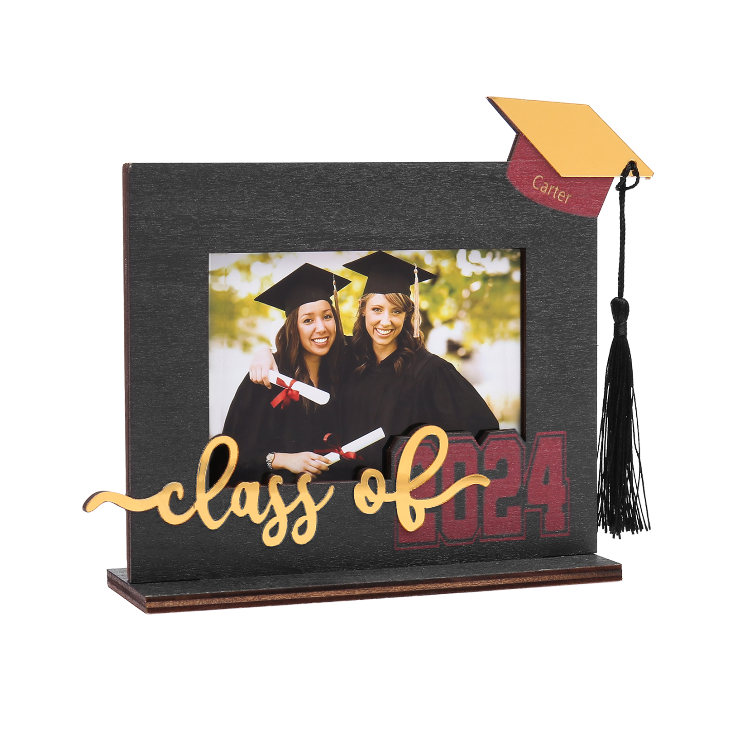 Cadre Photo Diplômé Prénom et Photo Personnalisés Décoration en bois Cadeau de Graduation
