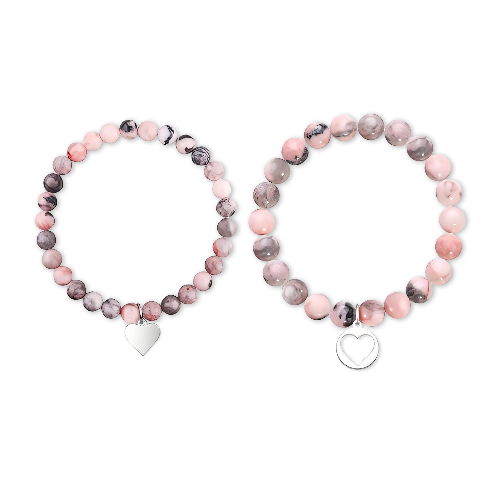 À Ma Fille - Bracelet en Commun 2PCS Ensemble de Bracelets Cœur Cadeau Rentrée Scolaire｜Jessemade