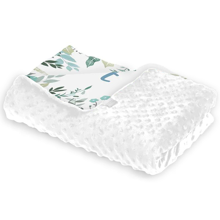 Couverture plaids polaire singe 1 Prénom Personnalisé pour enfant