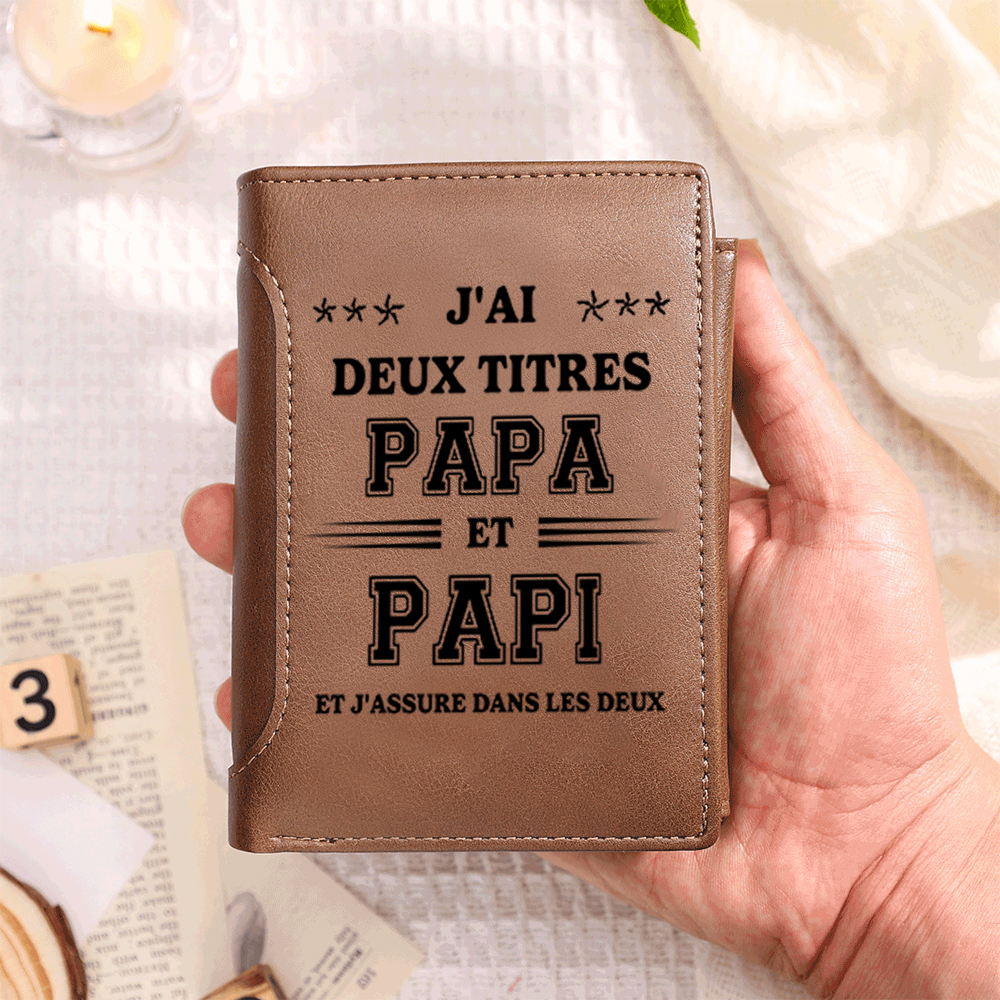 [Copy]Portefeuille Personnalisé 3-11 Prénoms imprimé – Cadeau pour Papa | Jessemade