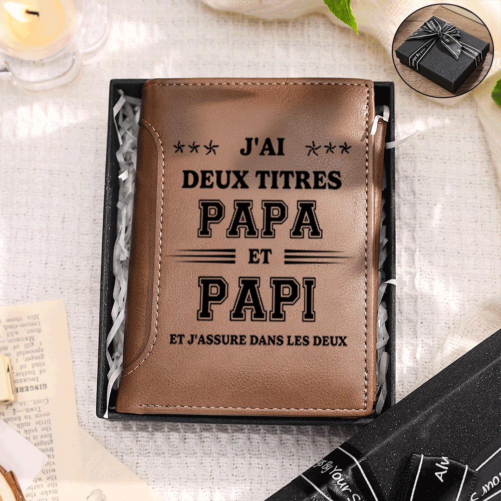 [Copy]Portefeuille Personnalisé 3-11 Prénoms imprimé – Cadeau pour Papa | Jessemade