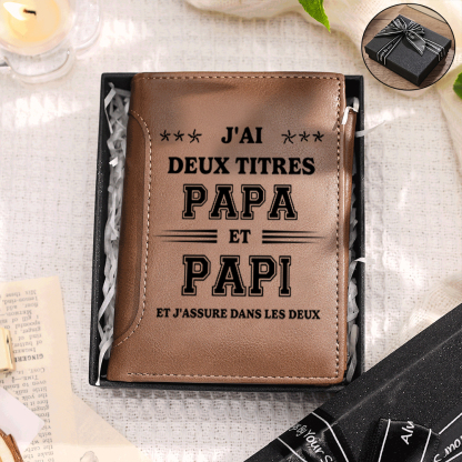 [Copy]Portefeuille Personnalisé 3-11 Prénoms imprimé – Cadeau pour Papa | Jessemade