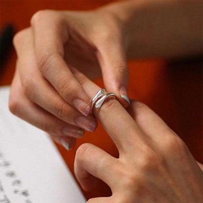 Bague Embrace Réglable 1 Prénom Personnalisé Pour Femmes et Hommes