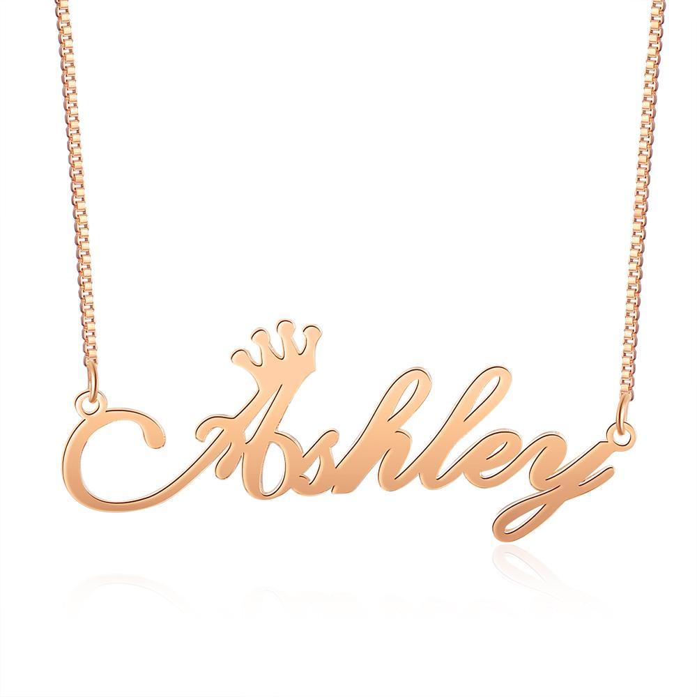 Collier Prénom Personnalisés Avec couronneiao 