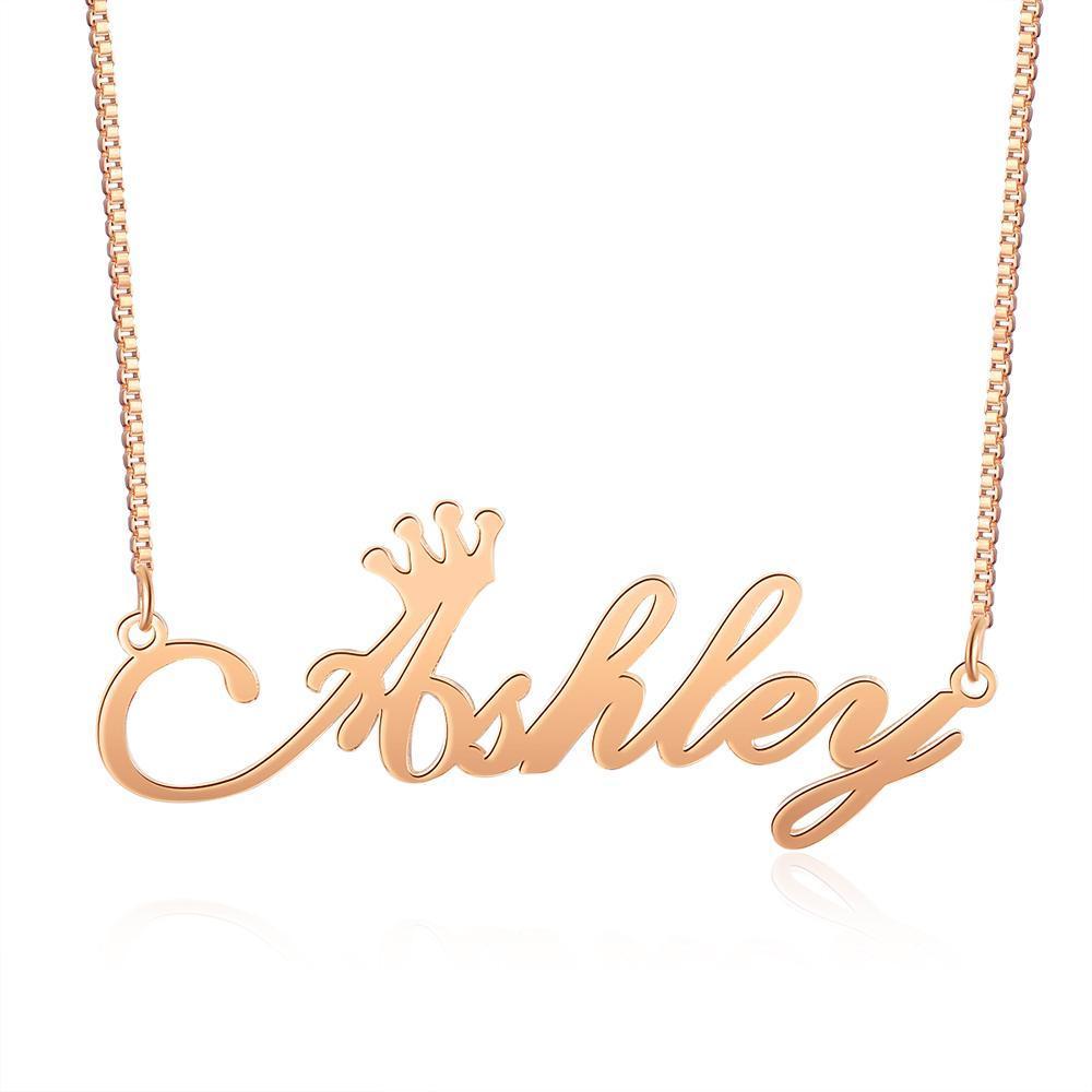 Collier Prénom Personnalisés Avec couronneiao 