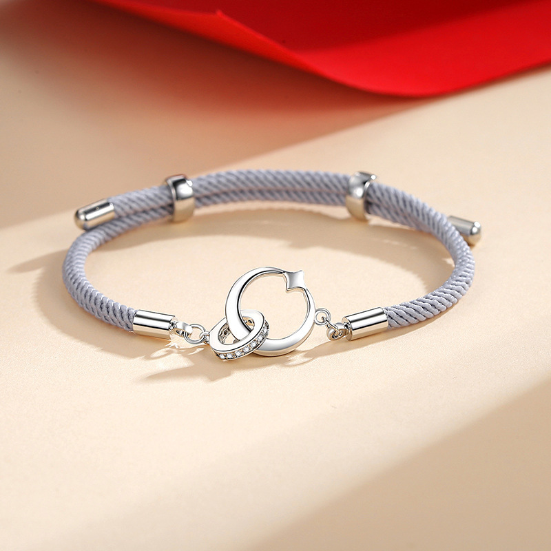 2PCS Bracelets Soleil et Lune Bracelet en Commun pour Couple｜Jessemade