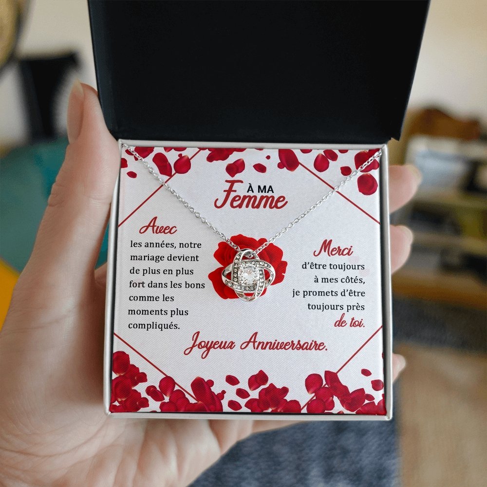 Collier Infini Anniversaire Amour pour femme