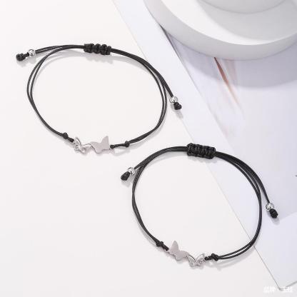 2PCS Ensemble de Bracelets Papillon Bracelet en Commun Cadeau Rentrée Scolaire Premier jour d’école｜Jessemade