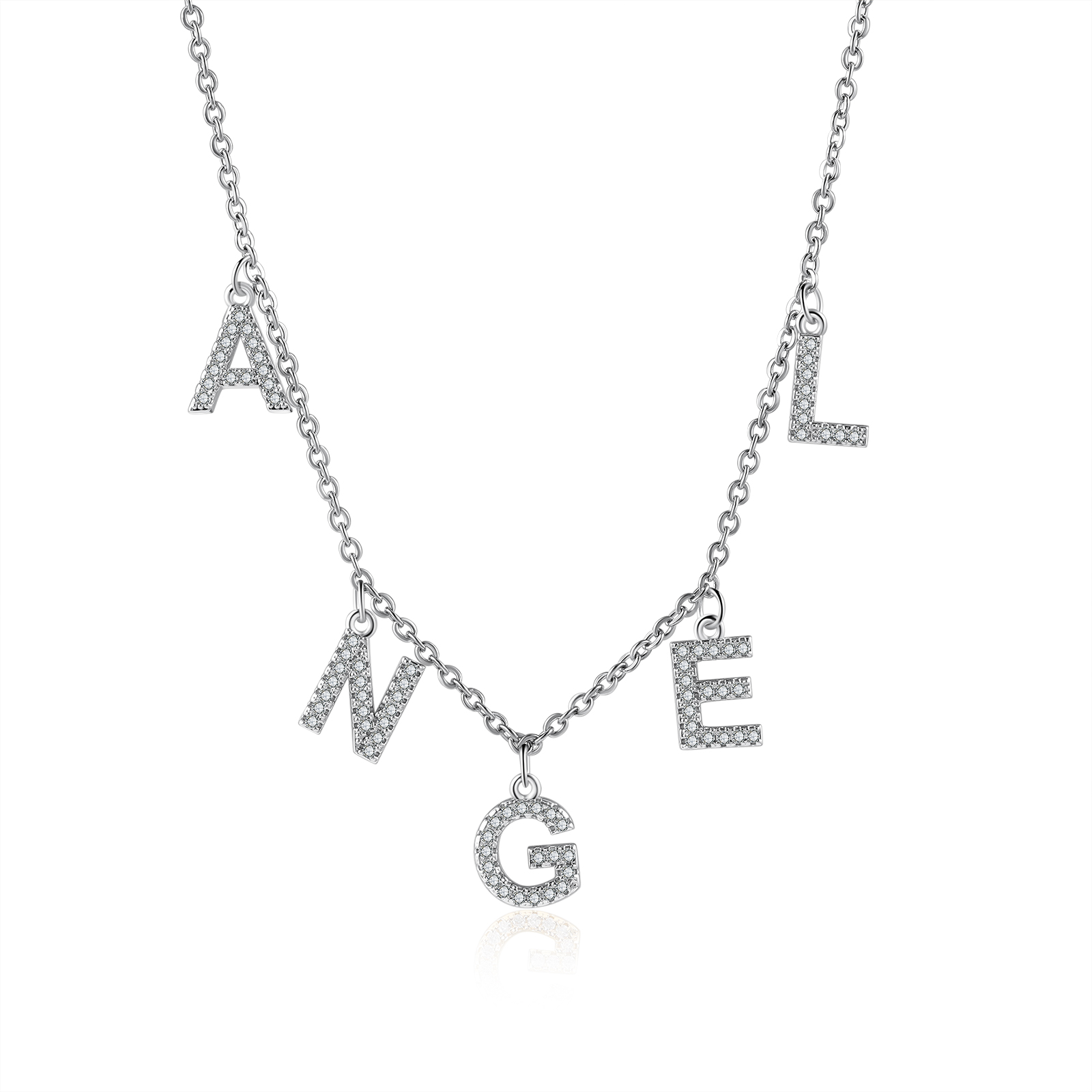 Collier Chaîne à Maillons Prénom Personnalisé 1-7 Lettres