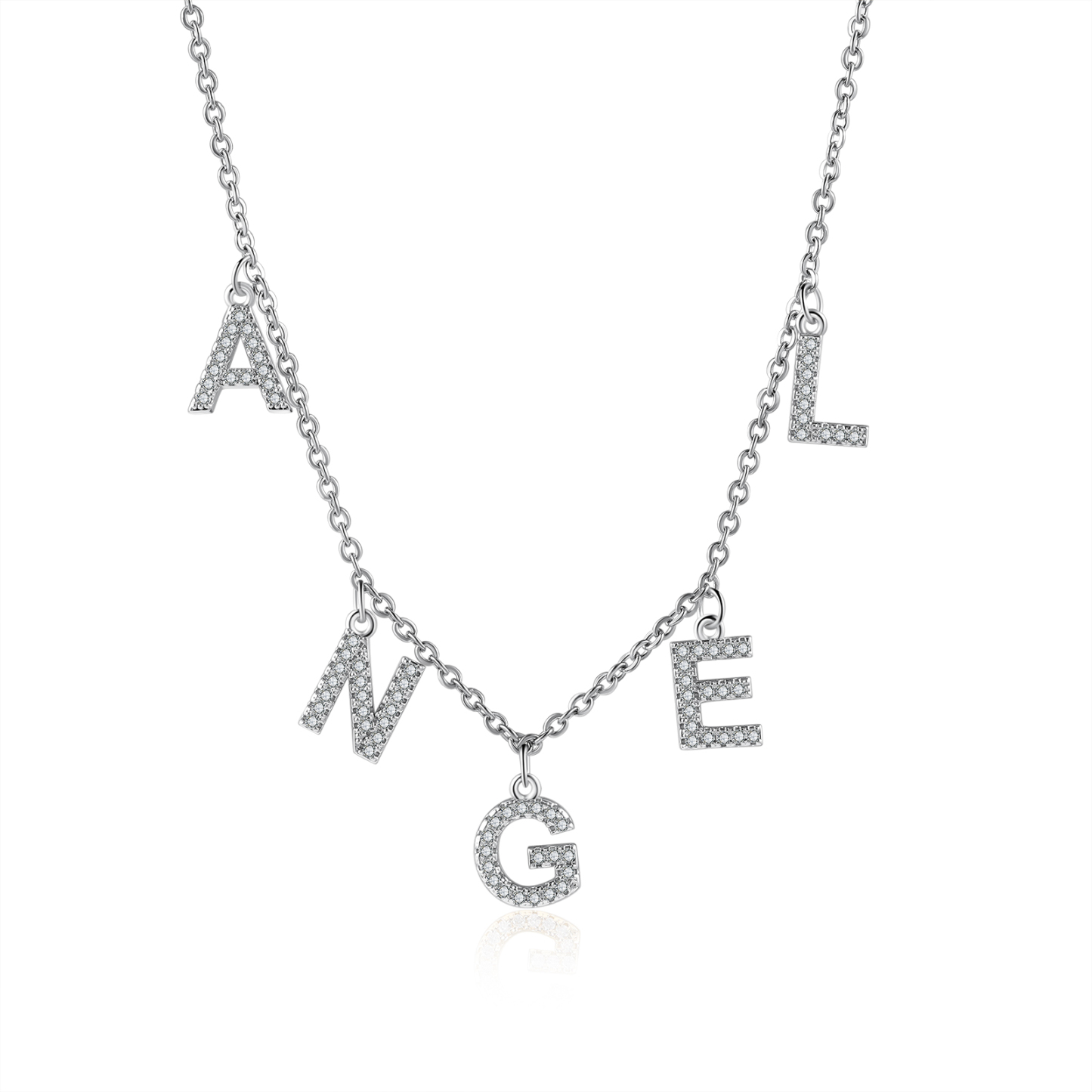 Collier Chaîne à Maillons Prénom Personnalisé 1-7 Lettres