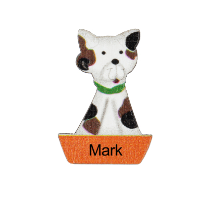 Ornement collé animaux Prénom Personnalisé