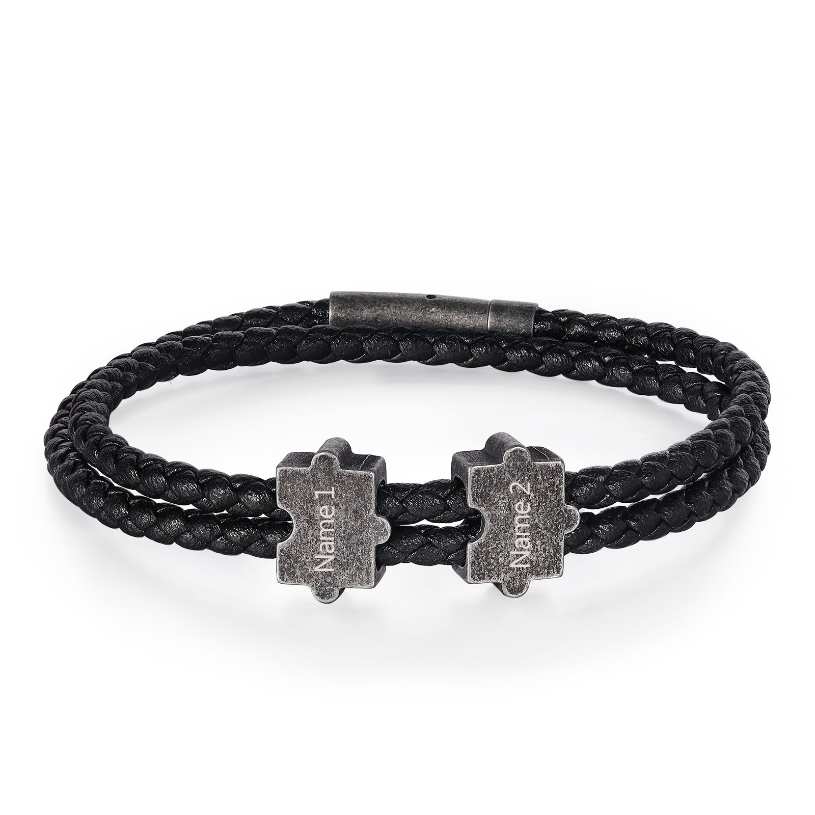 Bracelet Homme 2-4 Prénoms Personnalisés
