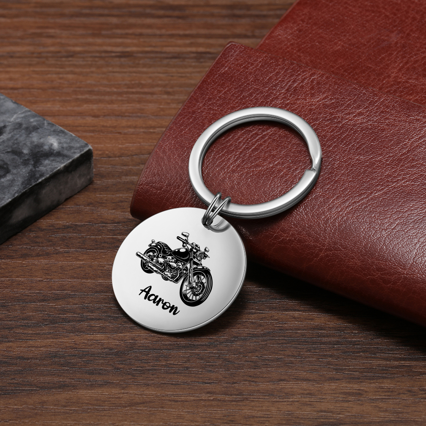 À mon Homme - Porte-Clés Moto 1 Prénom Personnalisé | Jessemade