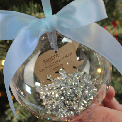 Boule transparente Ours Ornements boule de noël | Jessemade