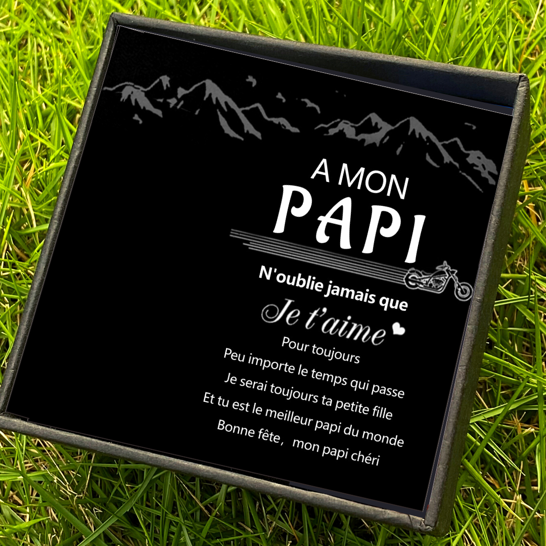 À mon Papi-Carte avec coffre cadeau-N'oublie Jamais Que Je T'aime